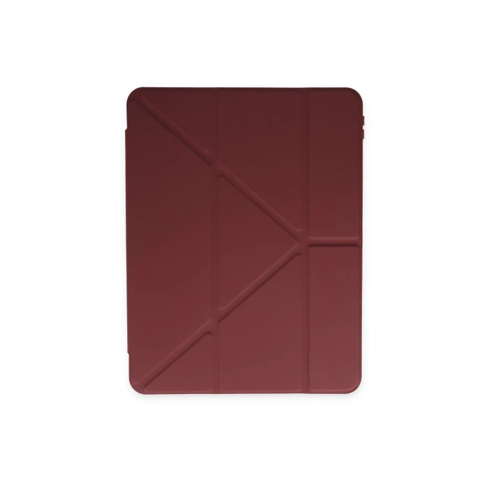 iPad 2022 10.9 (10.nesil) Kılıf Kalemlikli Mars Tablet Kılıfı - Mürdüm