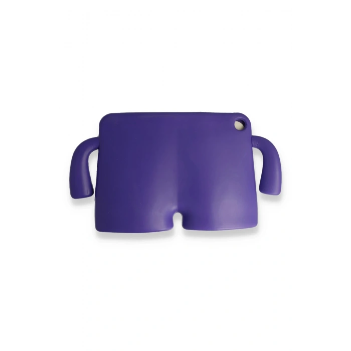 iPad 2022 10.9 (10.nesil) Kılıf Karakter Tablet Silikon - Mor