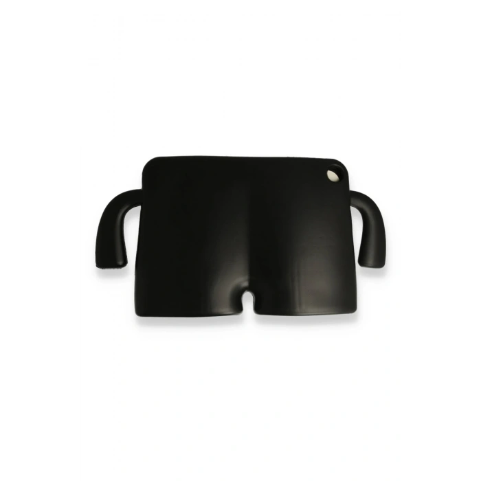 iPad 2022 10.9 (10.nesil) Kılıf Karakter Tablet Silikon - Siyah