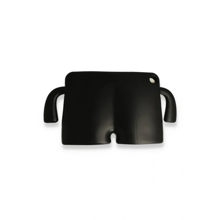 iPad 2022 10.9 (10.nesil) Kılıf Karakter Tablet Silikon - Siyah
