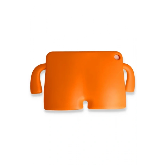 iPad 2022 10.9 (10.nesil) Kılıf Karakter Tablet Silikon - Turuncu