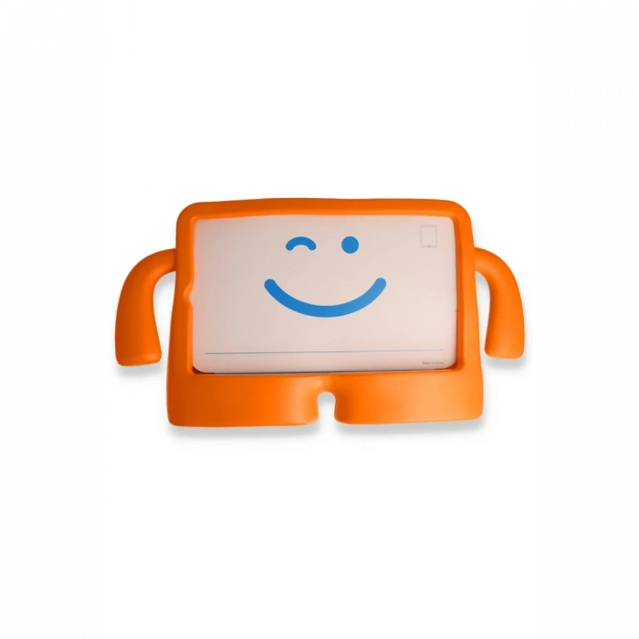 iPad 2022 10.9 (10.nesil) Kılıf Karakter Tablet Silikon - Turuncu