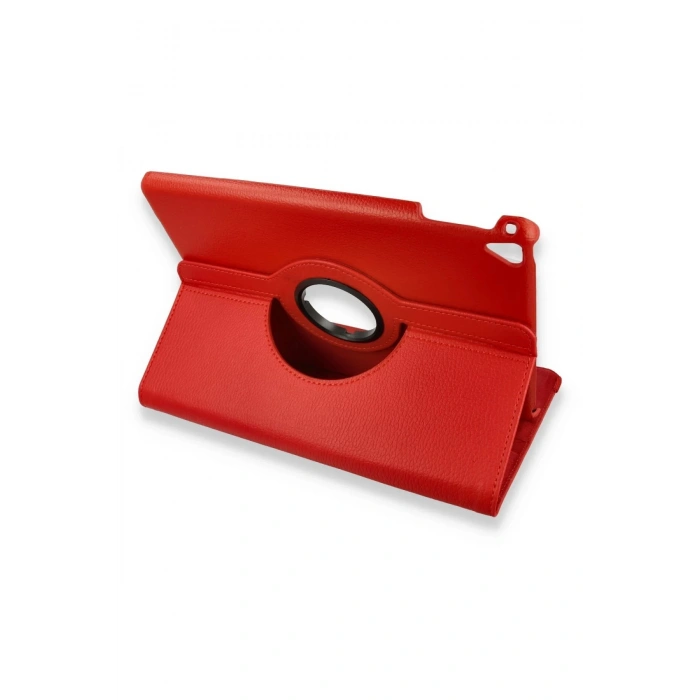 iPad 4 9.7 Kılıf 360 Tablet Deri Kılıf - Kırmızı