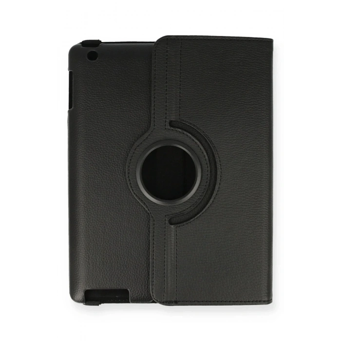 iPad 4 9.7 Kılıf 360 Tablet Deri Kılıf - Siyah
