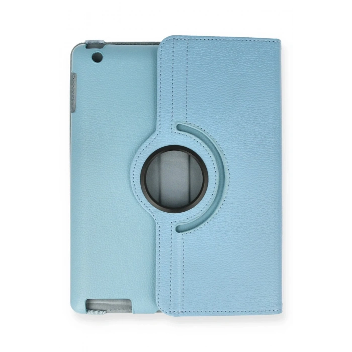 iPad 4 9.7 Kılıf 360 Tablet Deri Kılıf - Turkuaz