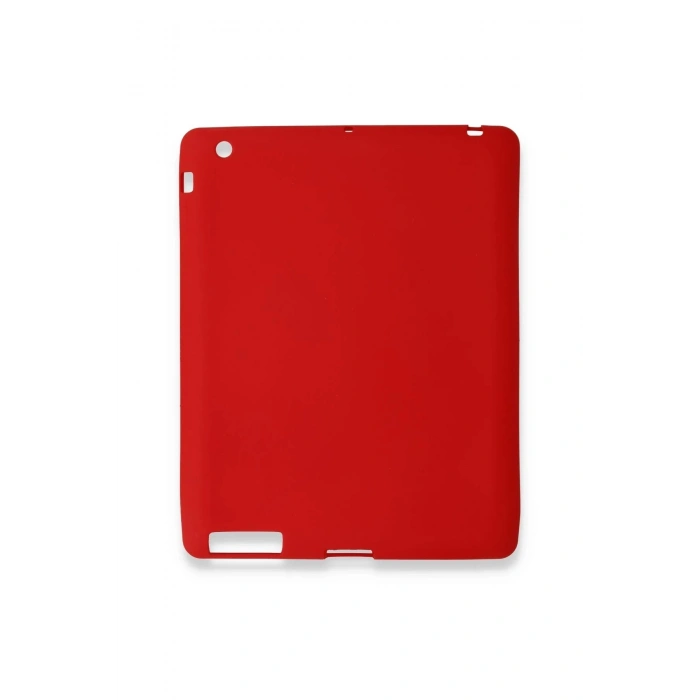 iPad 4 9.7 Kılıf Evo Tablet Silikon - Kırmızı