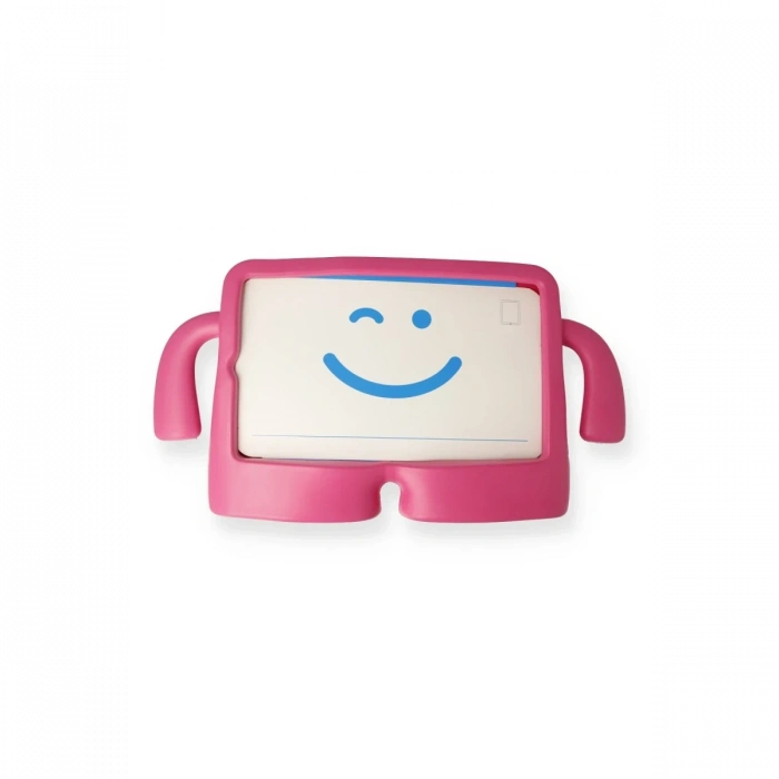 iPad 4 9.7 Kılıf Karakter Tablet Silikon - Pembe