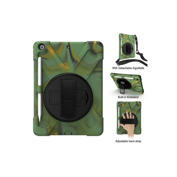 iPad 5 Air 9.7 Kılıf Amazing Tablet Kapak - Kamuflaj