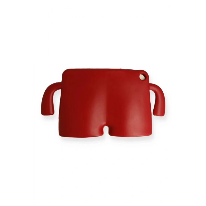 iPad 5 Air 9.7 Kılıf Karakter Tablet Silikon - Kırmızı