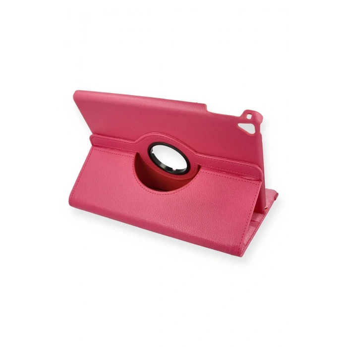 iPad 9.7 (2018) Kılıf 360 Tablet Deri Kılıf - Pembe
