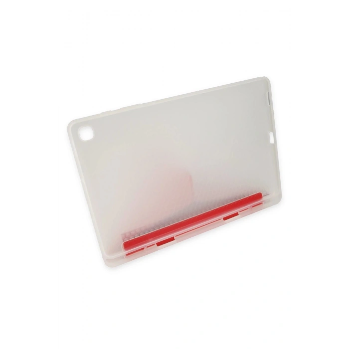 iPad 9.7 (2018) Kılıf Kalemlikli Mars Tablet Kılıfı - Kırmızı