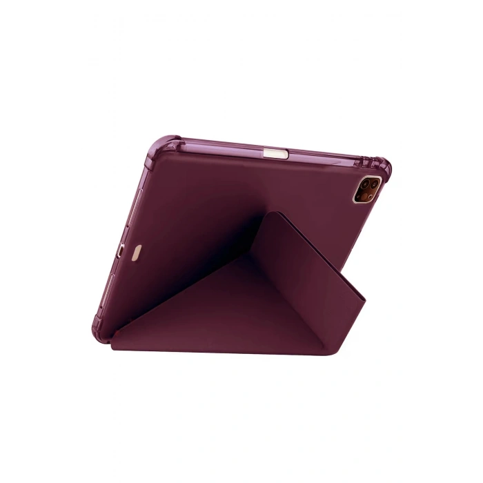 iPad Air 13 (2024) Kılıf Kalemlikli Mars Tablet Kılıfı - Mor