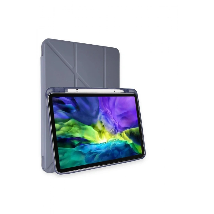 iPad Air 4 10.9 Kılıf Kalemlikli Mars Tablet Kılıfı - Lila