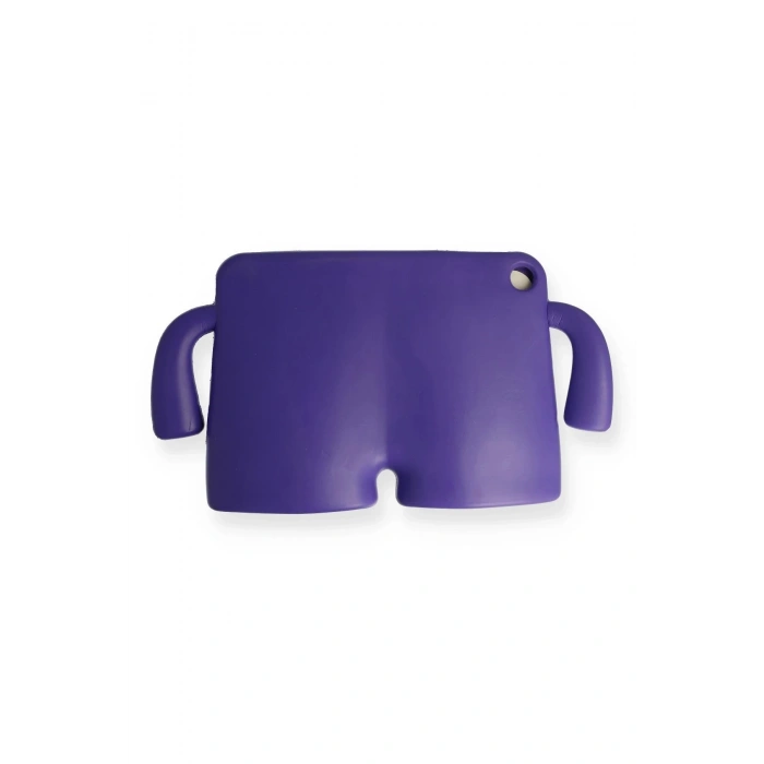 iPad Mini 5 Kılıf Karakter Tablet Silikon - Mor