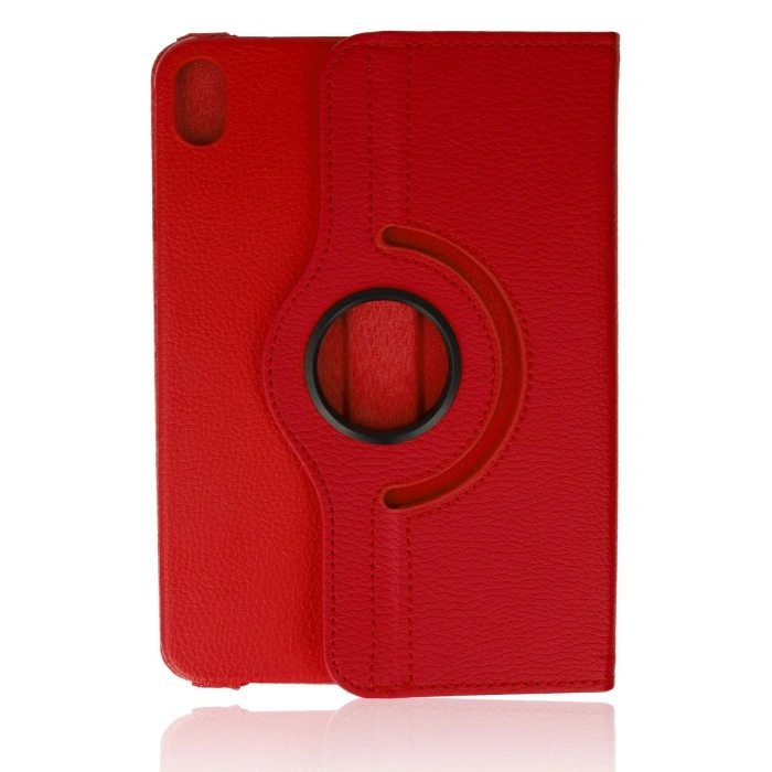 iPad Mini 6 Kılıf 360 Tablet Deri Kılıf - Kırmızı