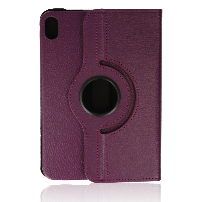 iPad Mini 6 Kılıf 360 Tablet Deri Kılıf - Mürdüm