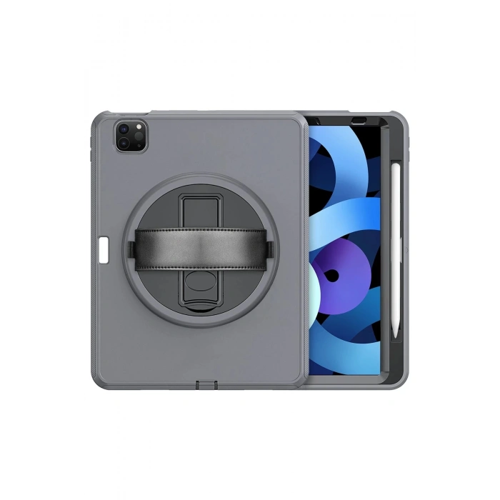 iPad Pro 11 (2018) Kılıf Hand Strap Tablet Kılıfı - Gri