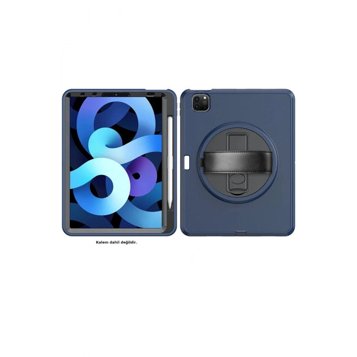 iPad Pro 11 (2018) Kılıf Hand Strap Tablet Kılıfı - Lacivert