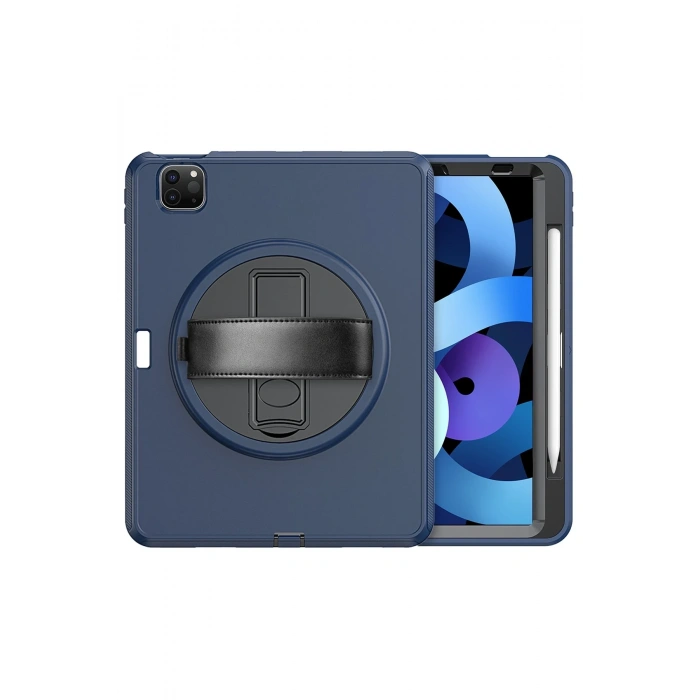 iPad Pro 11 (2018) Kılıf Hand Strap Tablet Kılıfı - Lacivert