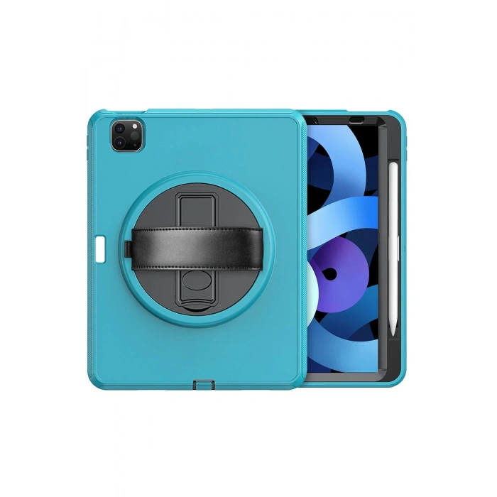 iPad Pro 11 (2018) Kılıf Hand Strap Tablet Kılıfı - Turkuaz