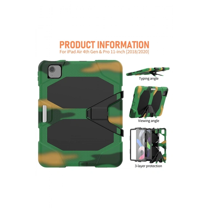 iPad Pro 11 (2020) Kılıf Griffin Tablet Kapak - Kamuflaj