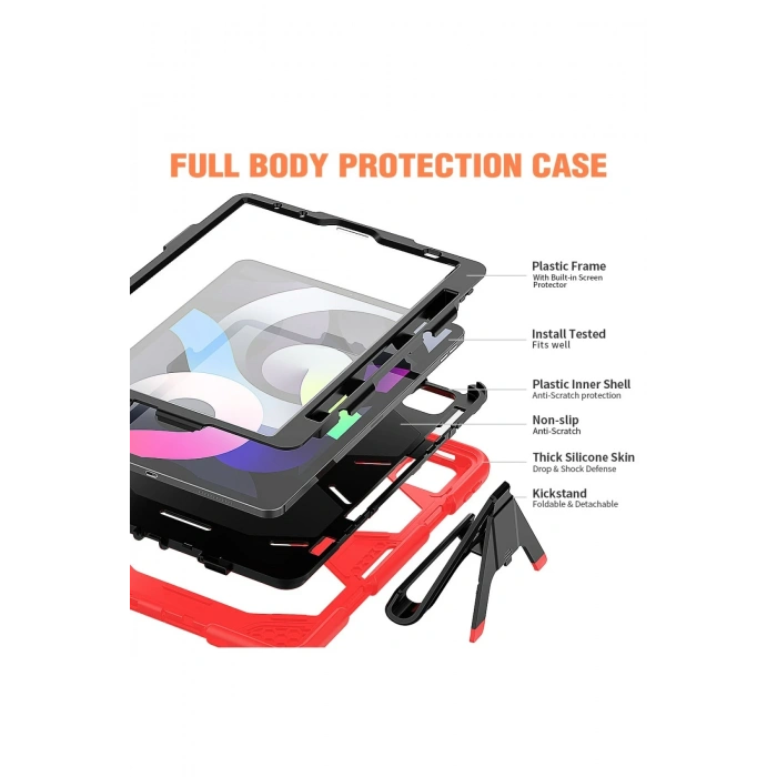 iPad Pro 11 (2020) Kılıf Griffin Tablet Kapak - Kırmızı