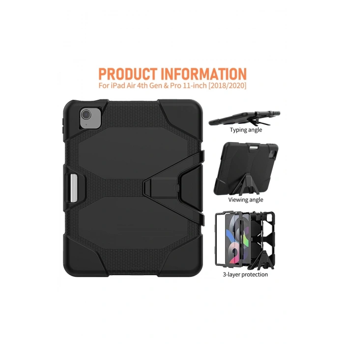 iPad Pro 11 (2020) Kılıf Griffin Tablet Kapak - Siyah