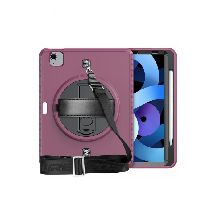 iPad Pro 11 (2020) Kılıf Strap-C Otterbox Tablet Kapak - Mürdüm