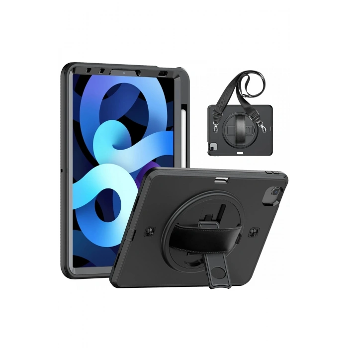 iPad Pro 11 (2020) Kılıf Strap-C Otterbox Tablet Kapak - Siyah