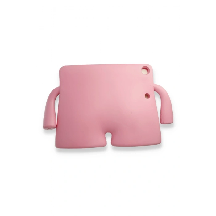iPad Pro 11 (2021) Kılıf Karakter Tablet Silikon - Açık Pembe