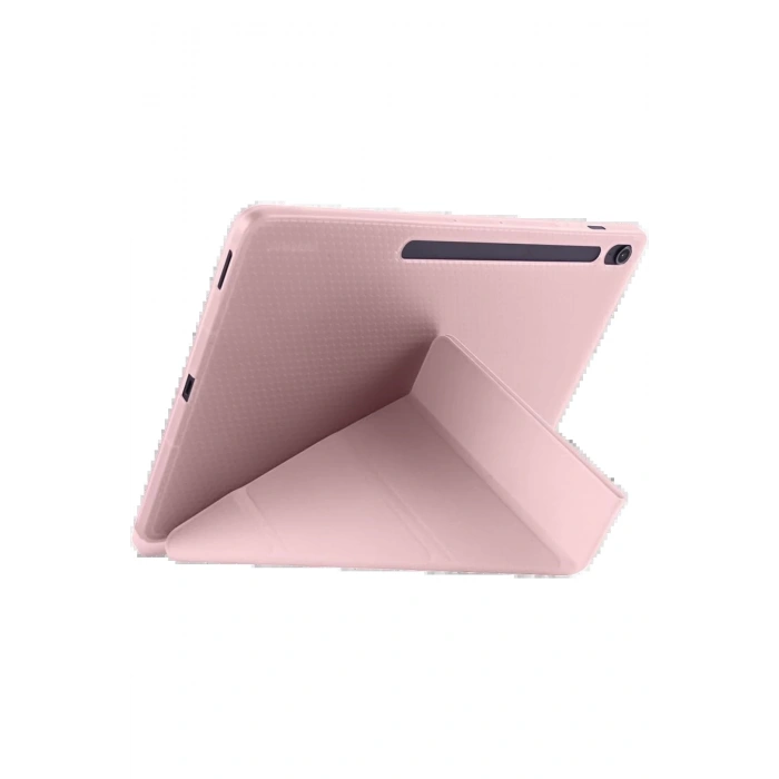 iPad Pro 11 (2024) Kılıf Kalemlikli Hugo Tablet Kılıfı - Rose Gold