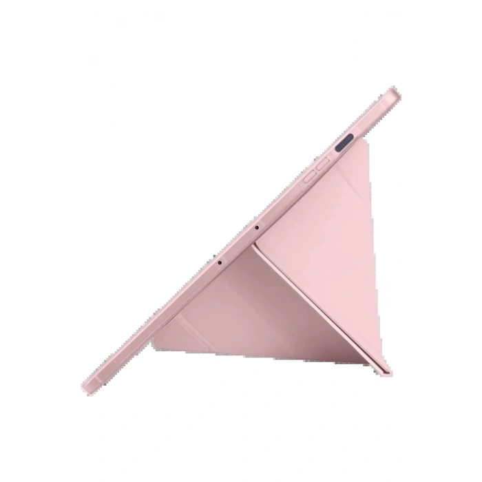 iPad Pro 11 (2024) Kılıf Kalemlikli Hugo Tablet Kılıfı - Rose Gold