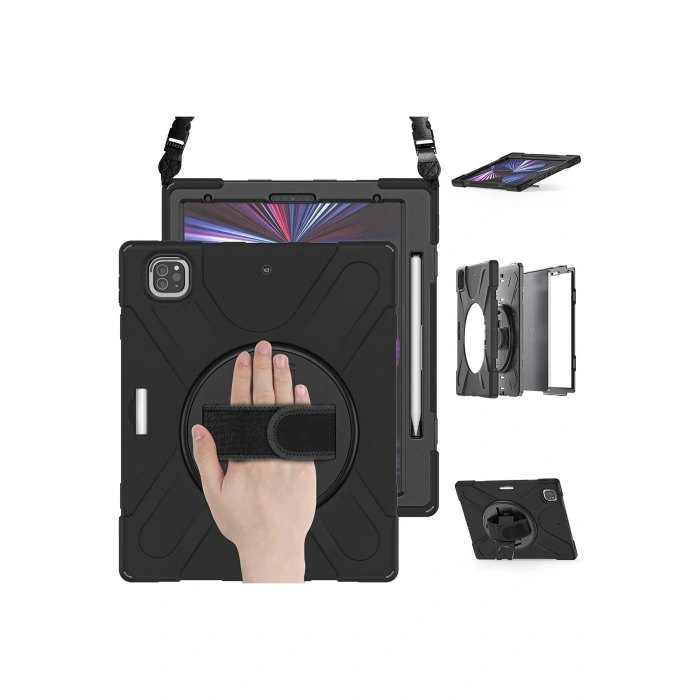 iPad Pro 12.9 (2020) Kılıf Amazing Tablet Kapak - Siyah