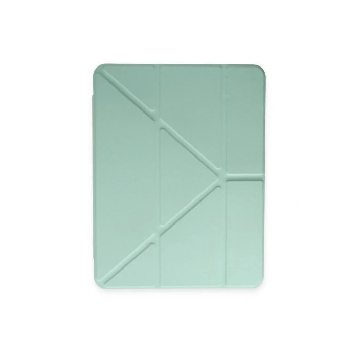 iPad Pro 12.9 (2021) Kılıf Kalemlikli Mars Tablet Kılıfı - Açık Yeşil