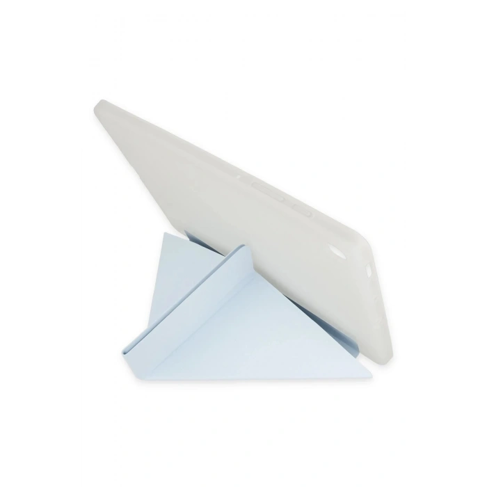 iPad Pro 12.9 (2021) Kılıf Kalemlikli Mars Tablet Kılıfı - Mavi