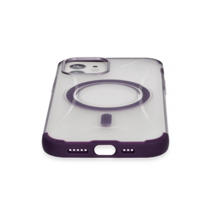 iPhone 11 Hilton Magsafe Kapak - Derin Mor