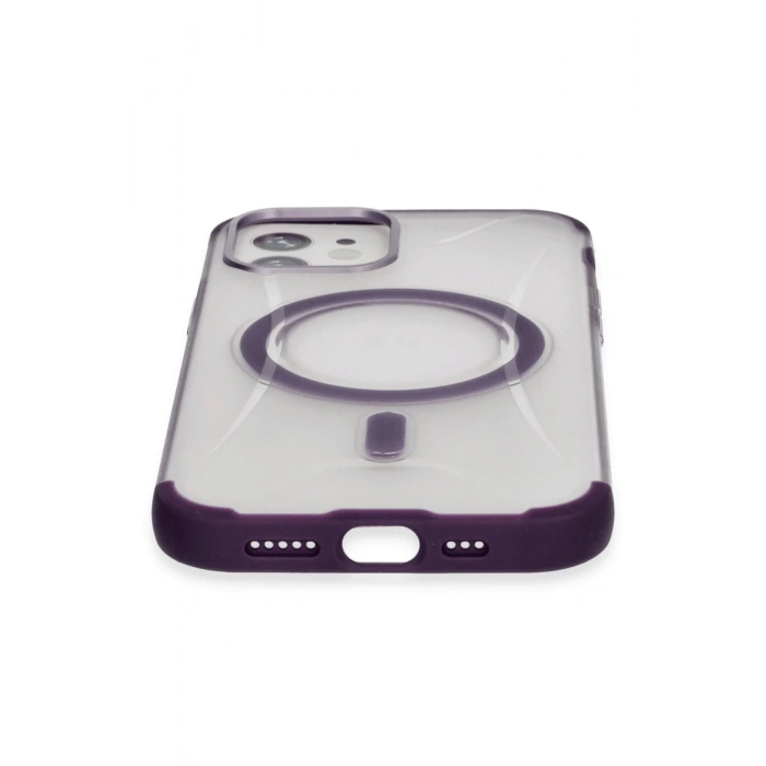 iPhone 11 Hilton Magsafe Kapak - Derin Mor
