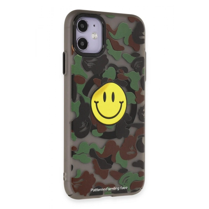 iPhone 11 Kılıf Apollo Magneticsafe Desenli Kapak - Apollo Siyah - 4