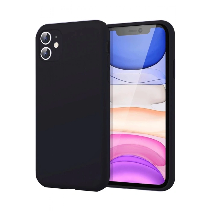 iPhone 11 Kılıf First Silikon - Siyah