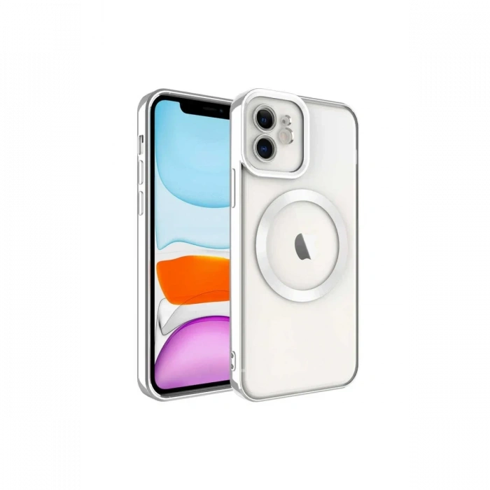 iPhone 11 Kılıf Kross Magneticsafe Kapak - Gümüş