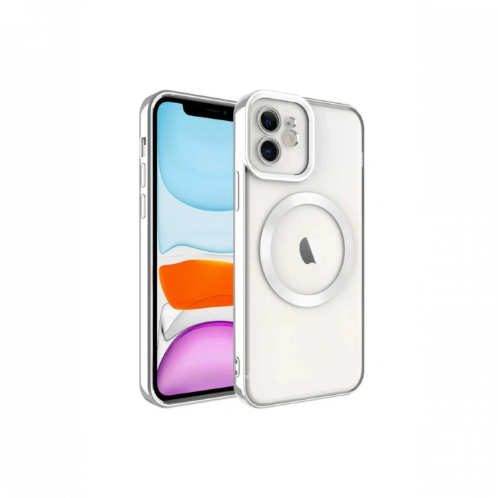 iPhone 11 Kılıf Kross Magneticsafe Kapak - Gümüş