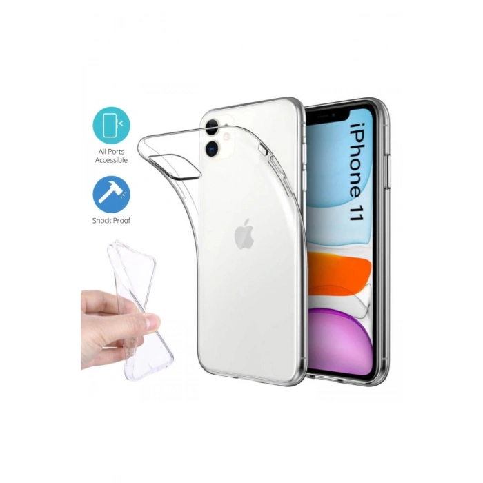 iPhone 11 Kılıf Lüx Şeffaf Silikon