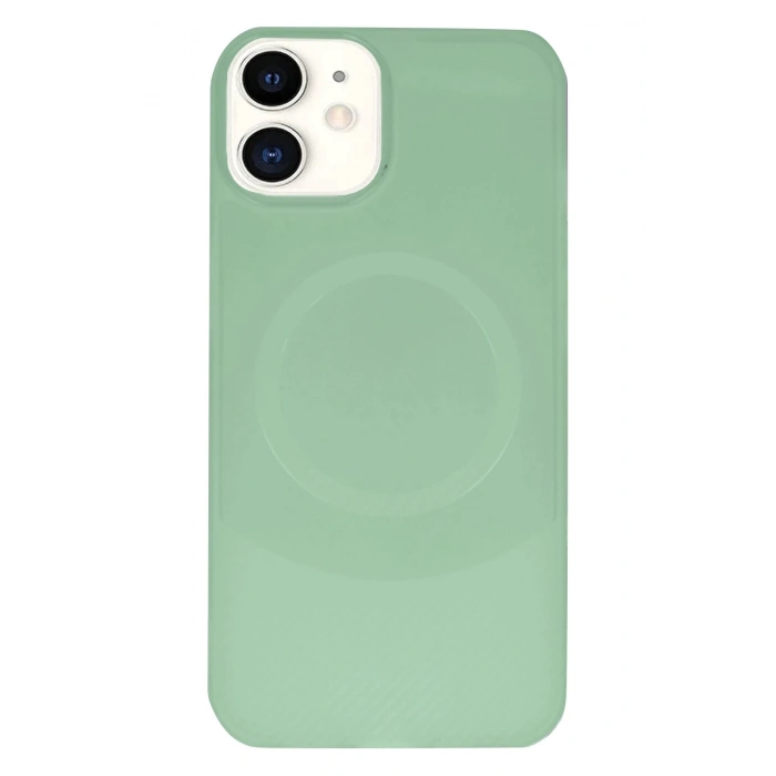 iPhone 11 Kılıf Maya Karbon Kapak - Su Yeşili