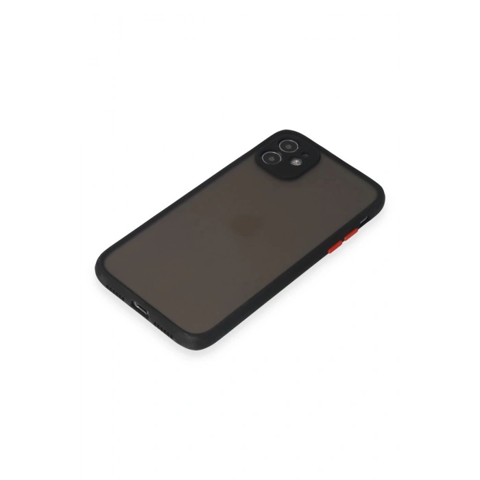 iPhone 11 Kılıf Montreal Silikon Kapak - Siyah