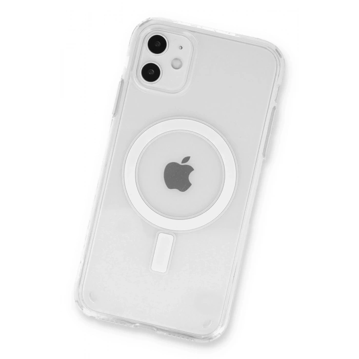 iPhone 11 Kılıf Pc Real Magsafe Kapak - Şeffaf