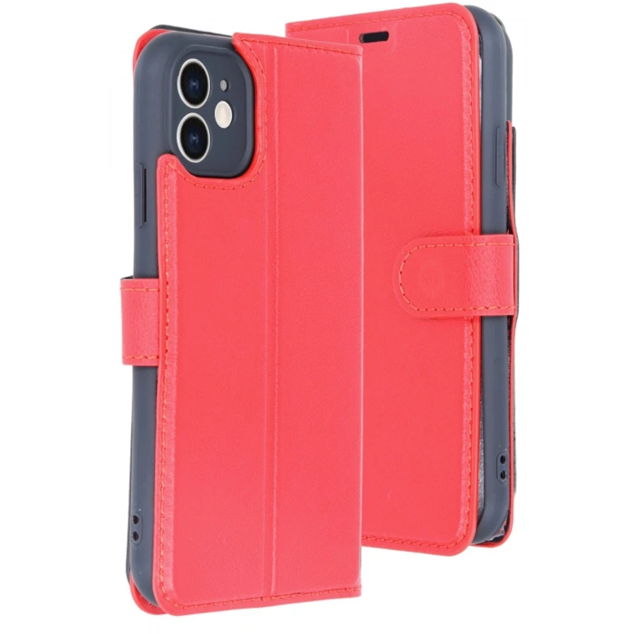 iPhone 11 Kılıf Trend S Plus Kapaklı Kılıf - Kırmızı