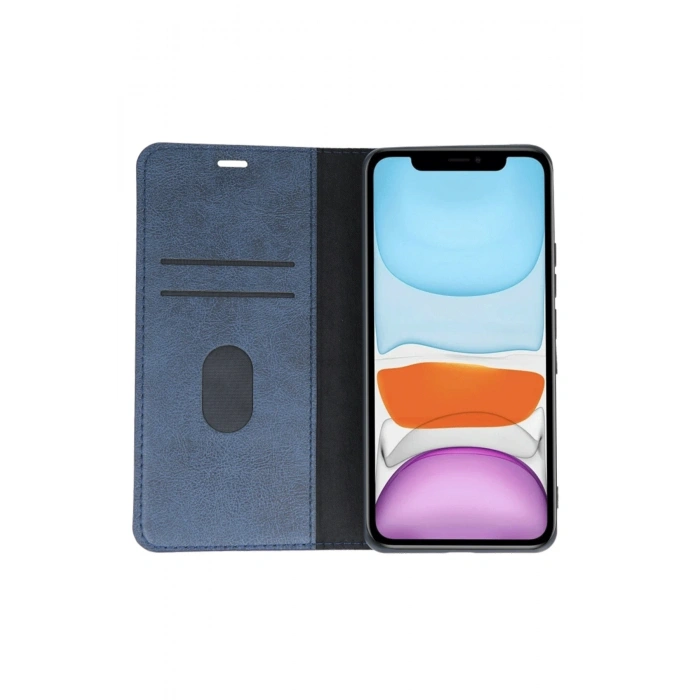 iPhone 11 Kılıf Trend S Plus Kapaklı Kılıf - Lacivert