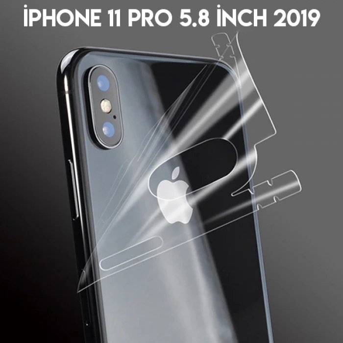 İphone 11 Pro 5.8 İnch Hidrojel Hayalet Arka Tam Kaplama Film