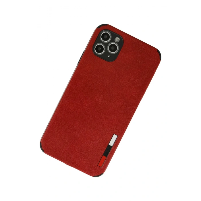iPhone 11 Pro Kılıf Loop Deri Silikon - Kırmızı