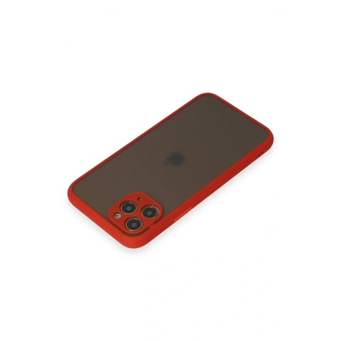 iPhone 11 Pro Kılıf Montreal Silikon Kapak - Kırmızı